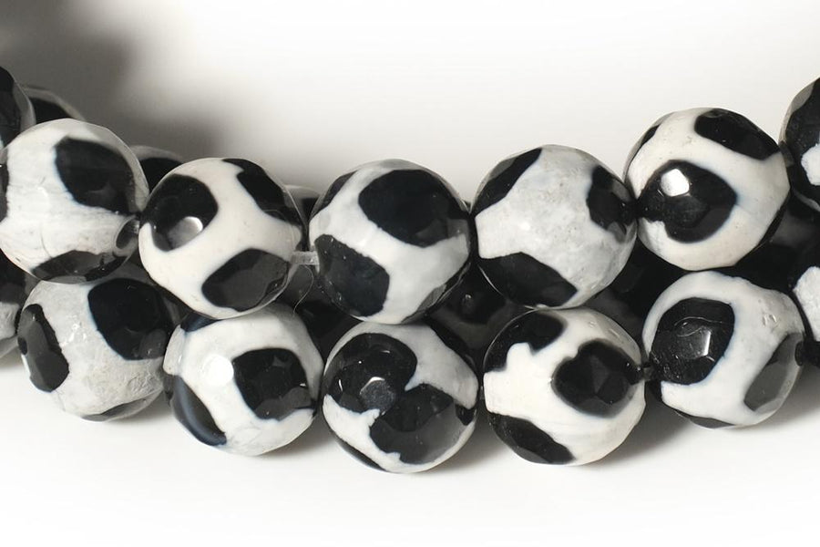 14.5" Black color Bulk tibetan Dzi agate round beads 8mm/10mm/12mm