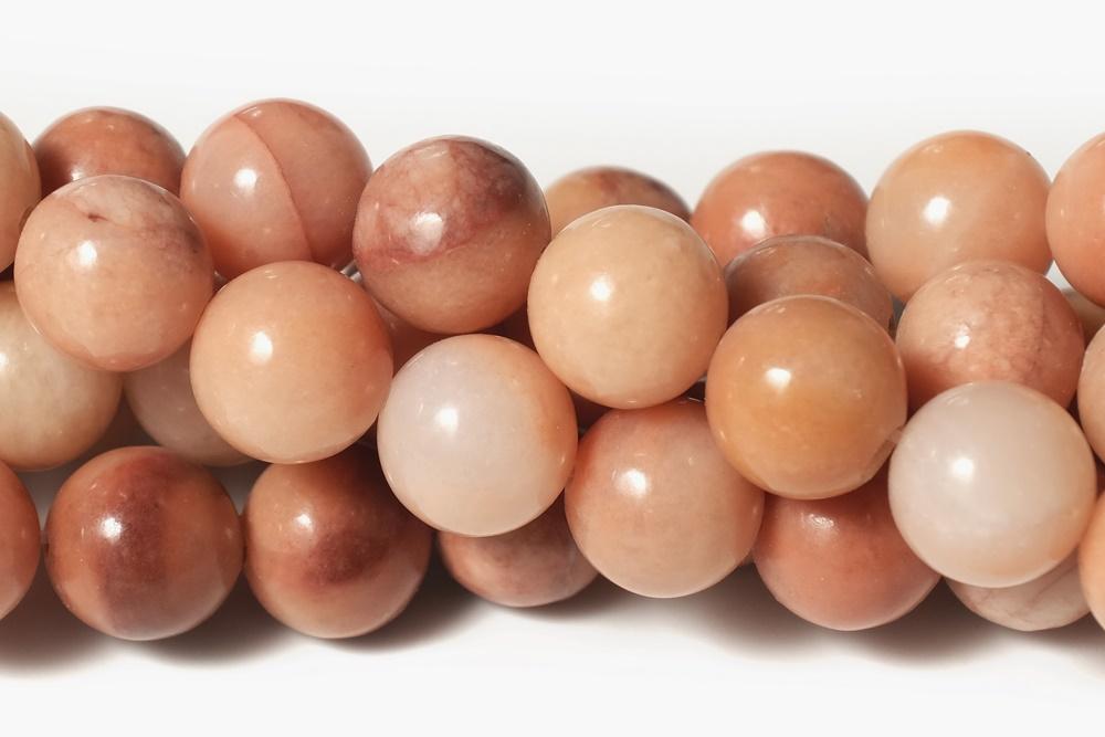 15.5" 8mm/10mm Natural pink aventurine round beads, pink gemstone