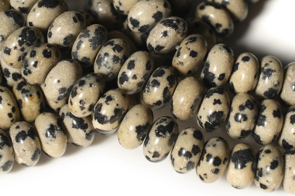 15.5" 8x4mm Natural dalmation jasper rondelle beads,disc beads, roundel beads 8x4mm