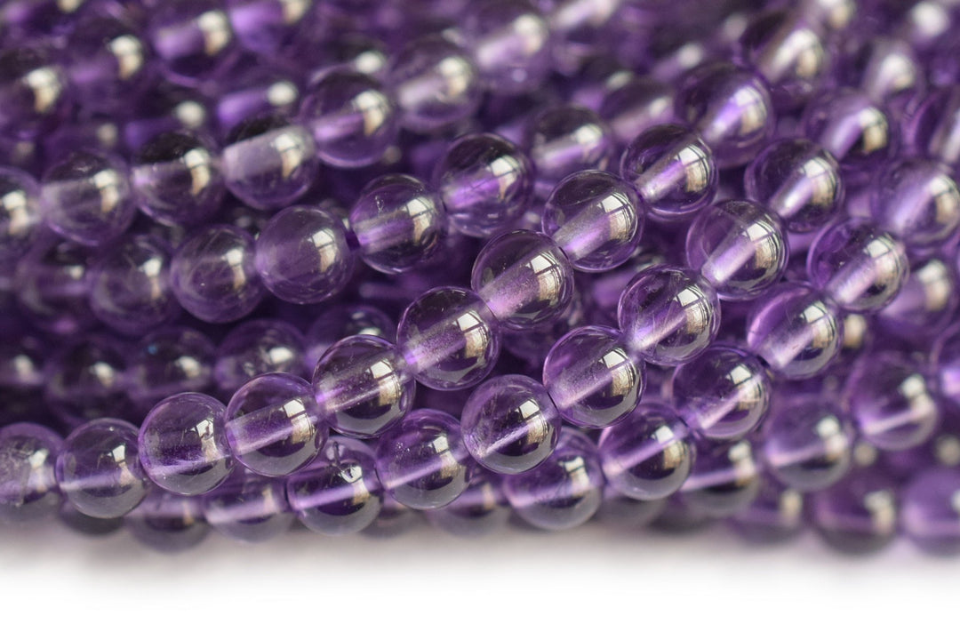 Amethyst - Round- beads supplier