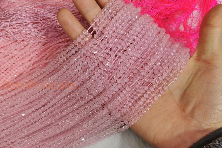 rose quartz - round- beads supplier