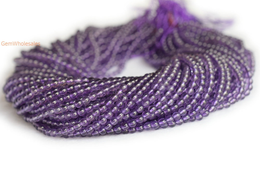 Amethyst - Round- beads supplier