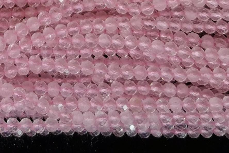 rose quartz - round- beads supplier