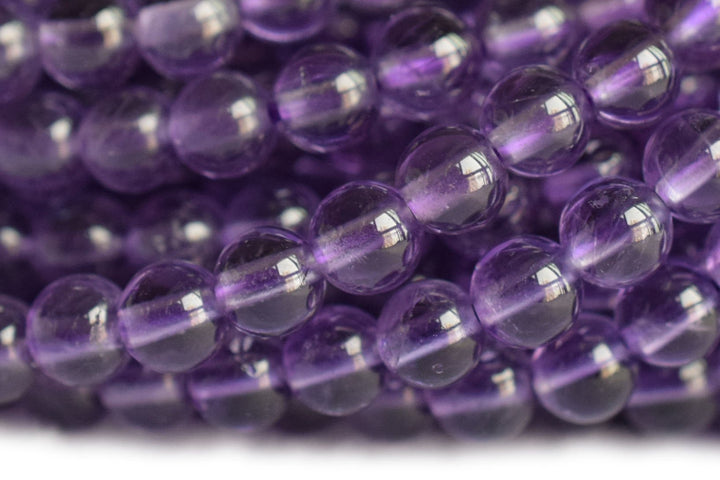 Amethyst - Round- beads supplier