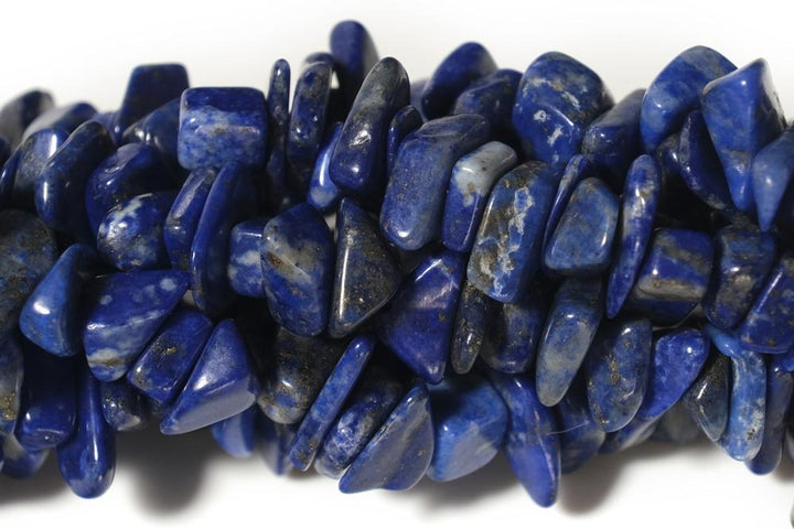 34" 5x10mm Natural Lapis lazuli stone chips ,blue gemstone small chips