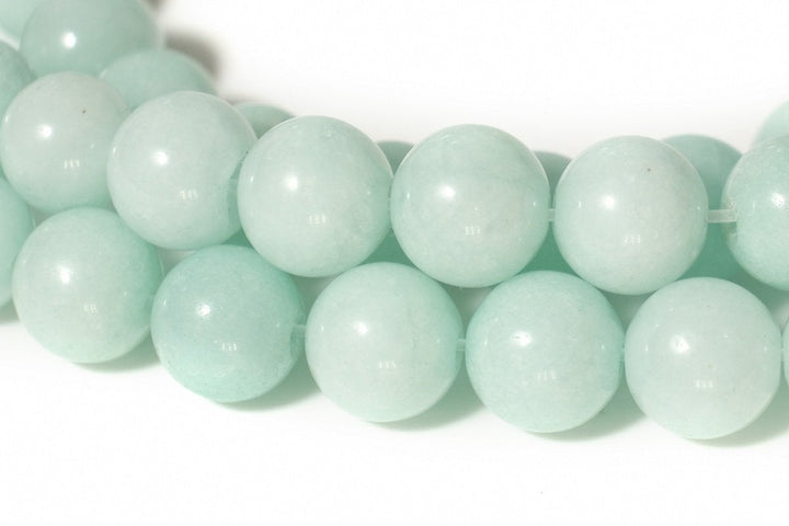 15" 6mm/8mm/10mm/12mm blue Malaysian jade Round beads gemstone