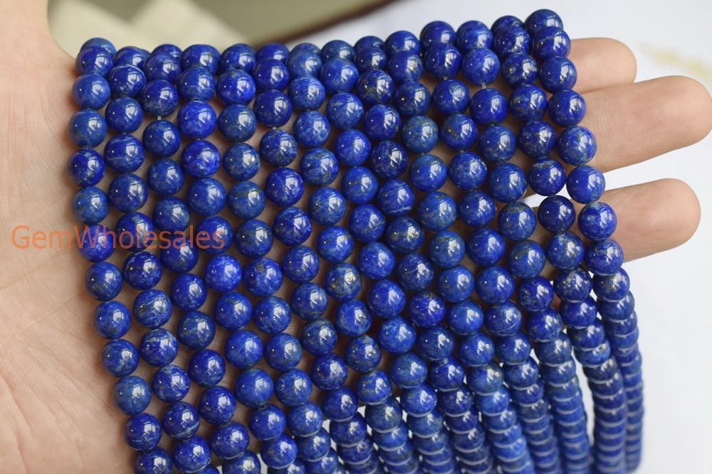 15.5" Natural Lapis lazuli stone 6mm/8mm/10mm round beads AA