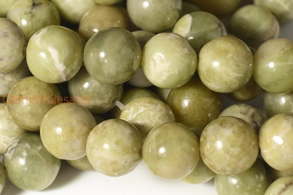 15.5" 8mm Natural Peridot round beads, ollive green color gemstonebeads, genuine peridot