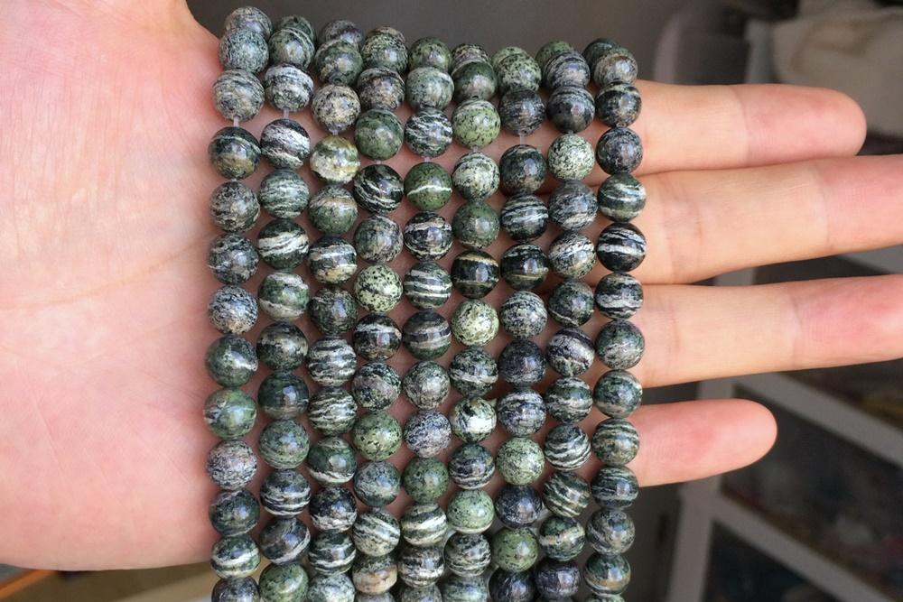 Zebra Jasper - Round- beads supplier