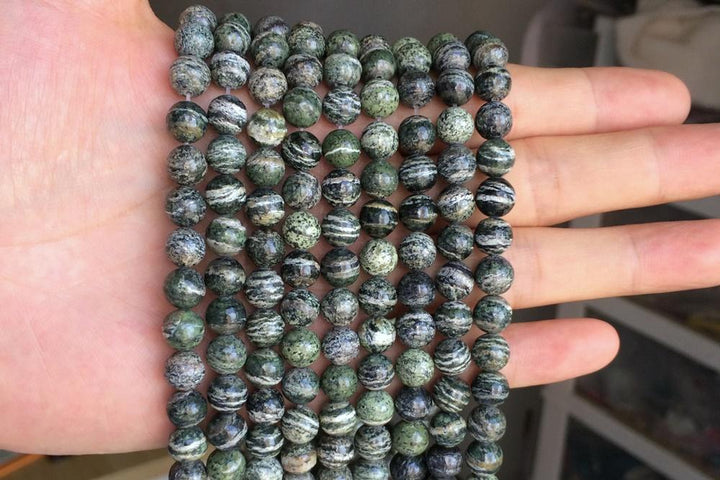 Zebra Jasper - Round- beads supplier