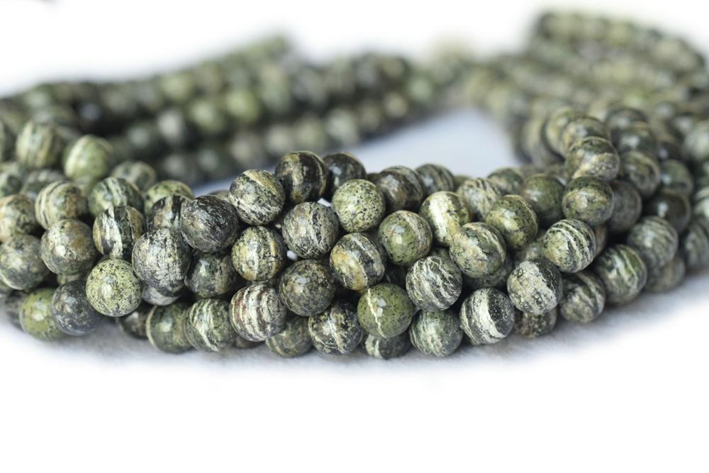 Zebra Jasper - Round- beads supplier
