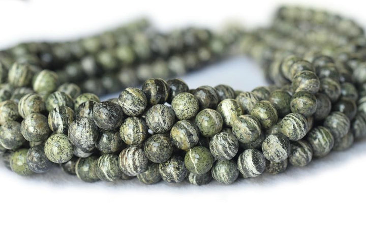 Zebra Jasper - Round- beads supplier