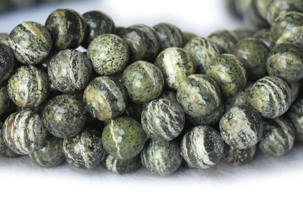 Zebra Jasper - Round- beads supplier