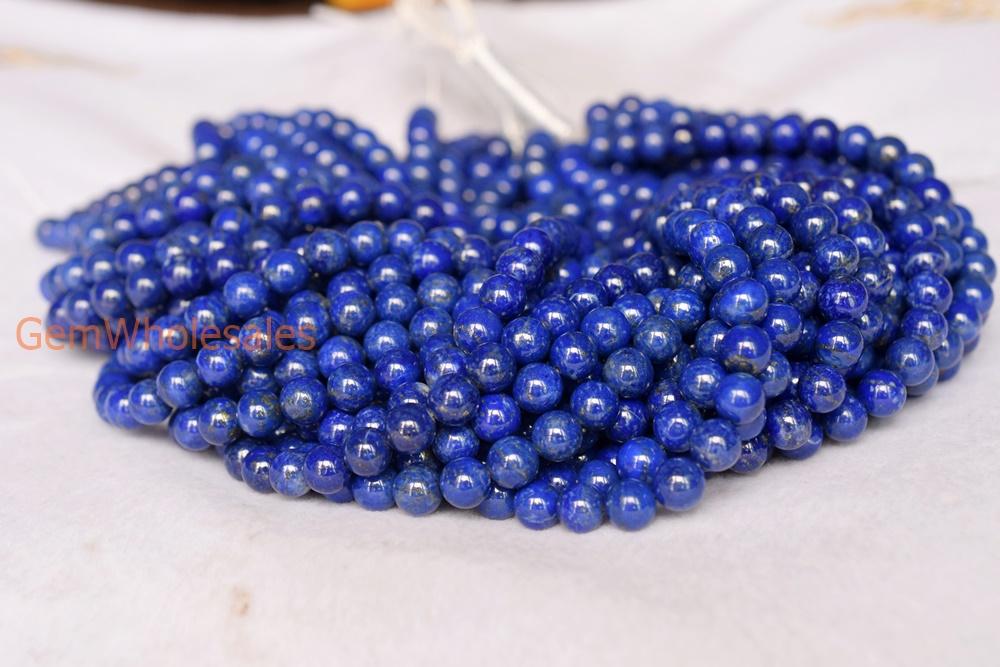 15.5" Natural Lapis lazuli stone 6mm/8mm/10mm round beads AA