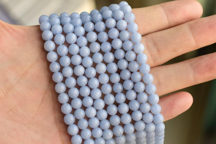 Angelite - Round- beads supplier