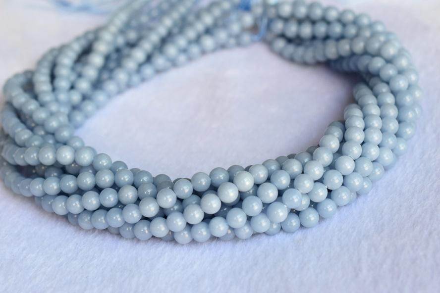 Angelite - Round- beads supplier