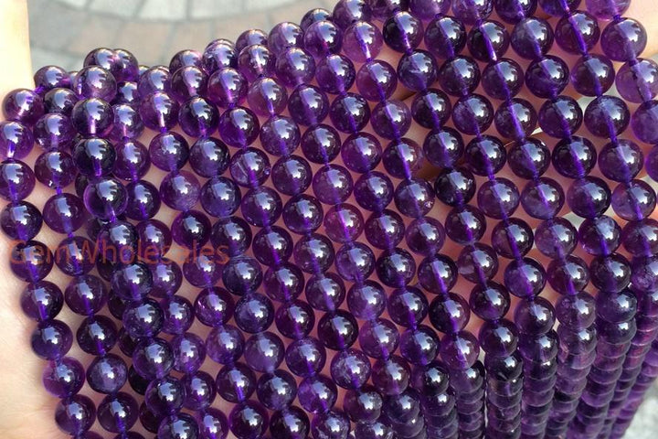 Amethyst - Round- beads supplier