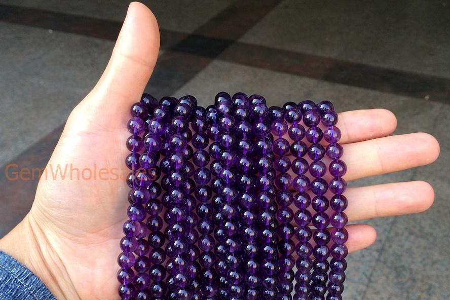 Amethyst - Round- beads supplier