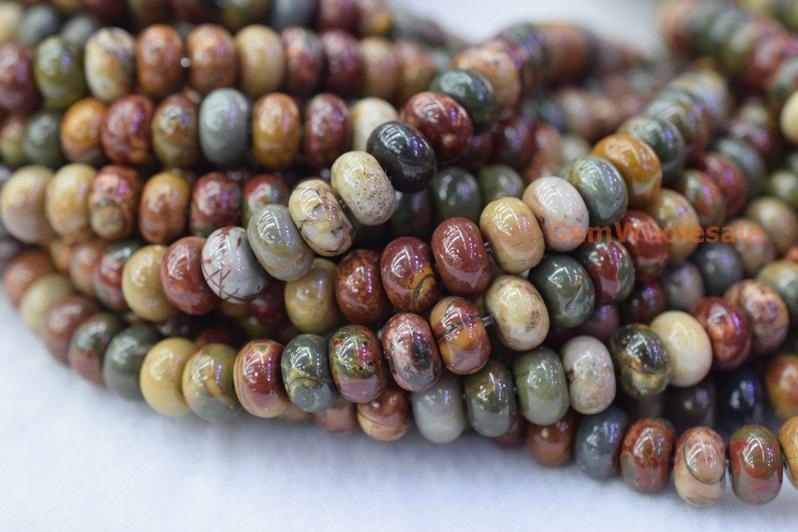 Picasso Jasper - Rondelle- beads supplier