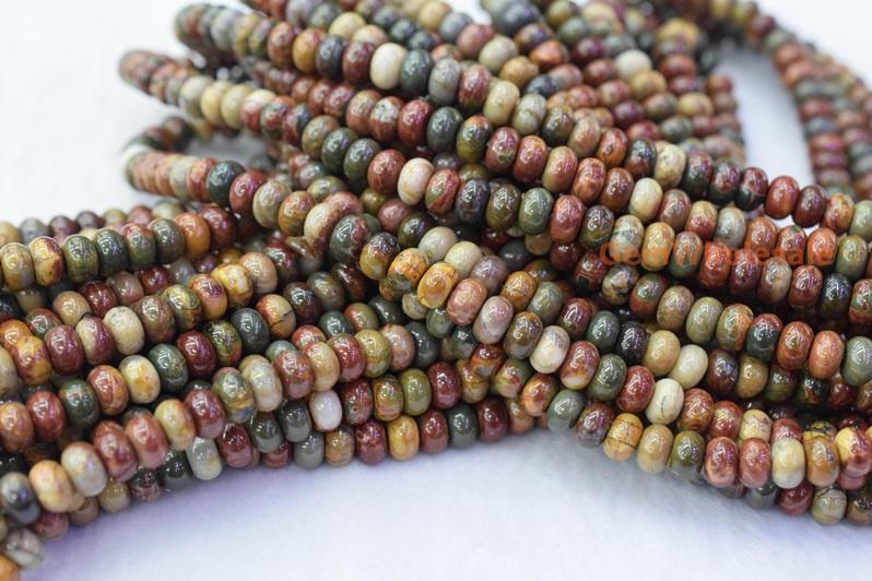 Picasso Jasper - Rondelle- beads supplier