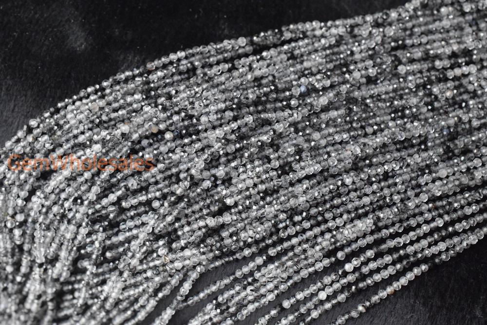 Rutilated Quartz - Round faceted- beads supplier