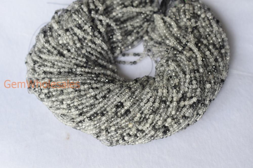 Rutilated Quartz - Round faceted- beads supplier