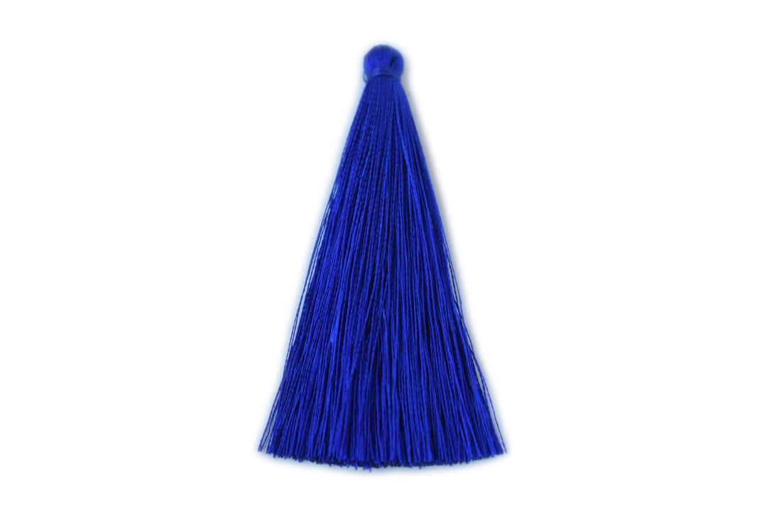 10PCS 6.5cm High Quality blue Handmade silk Thread Tassels
