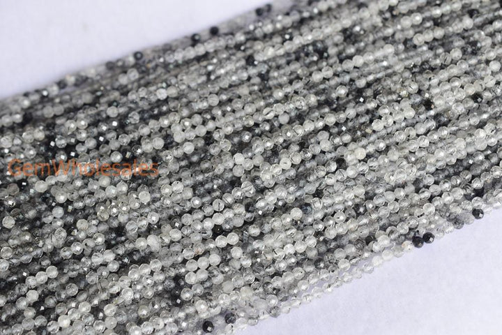 Rutilated Quartz - Round faceted- beads supplier