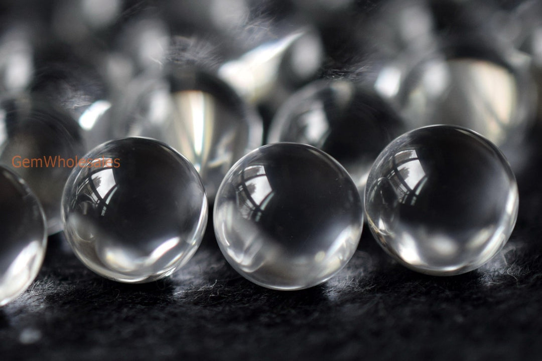 Clear quartz - Round- beads supplier