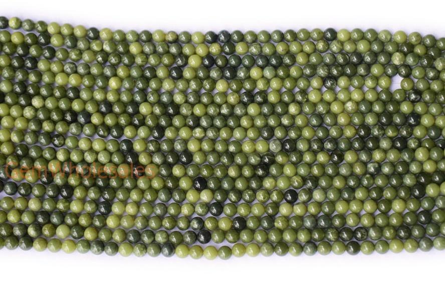 15.5" 8mm/10mm/12mm green New Canada jade Round beads gemstone