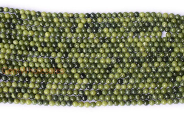15.5" 8mm/10mm/12mm green New Canada jade Round beads gemstone