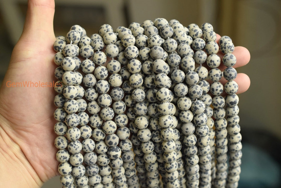 Dalmation jasper - Round- beads supplier