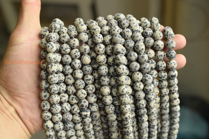 Dalmation jasper - Round- beads supplier
