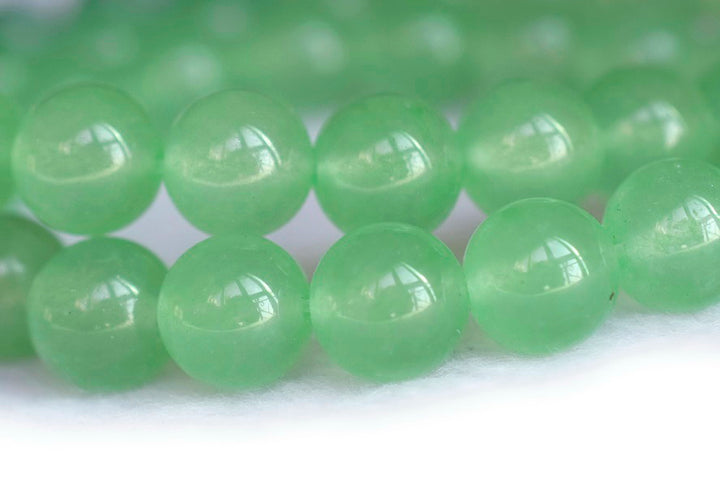 15" 6mm/8mm/10mm/12mm green Malaysian jade Round beads gemstone