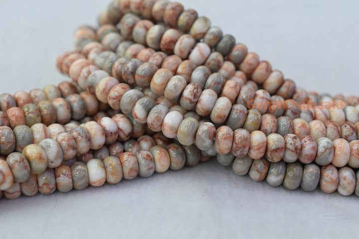 Redline Marble Stone - Rondelle- beads supplier