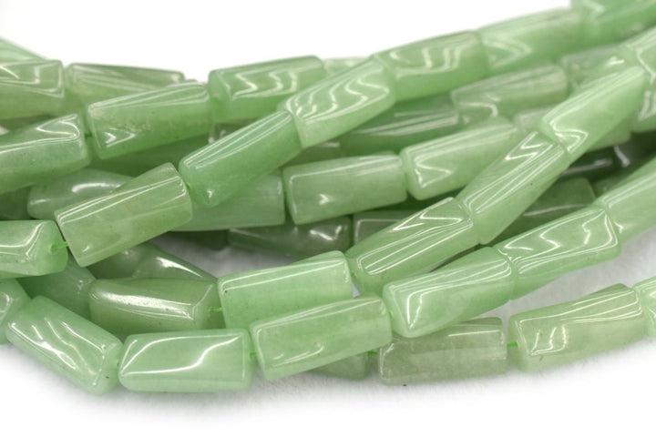 15.5" 9x20mm green aventurine Twisted Column , green aventurine Twisted tube