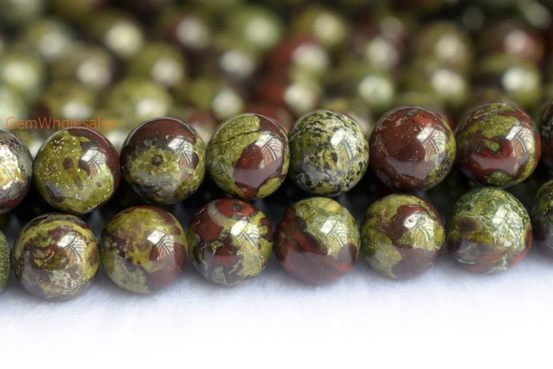 Australia dragon blood jade - Round- beads supplier