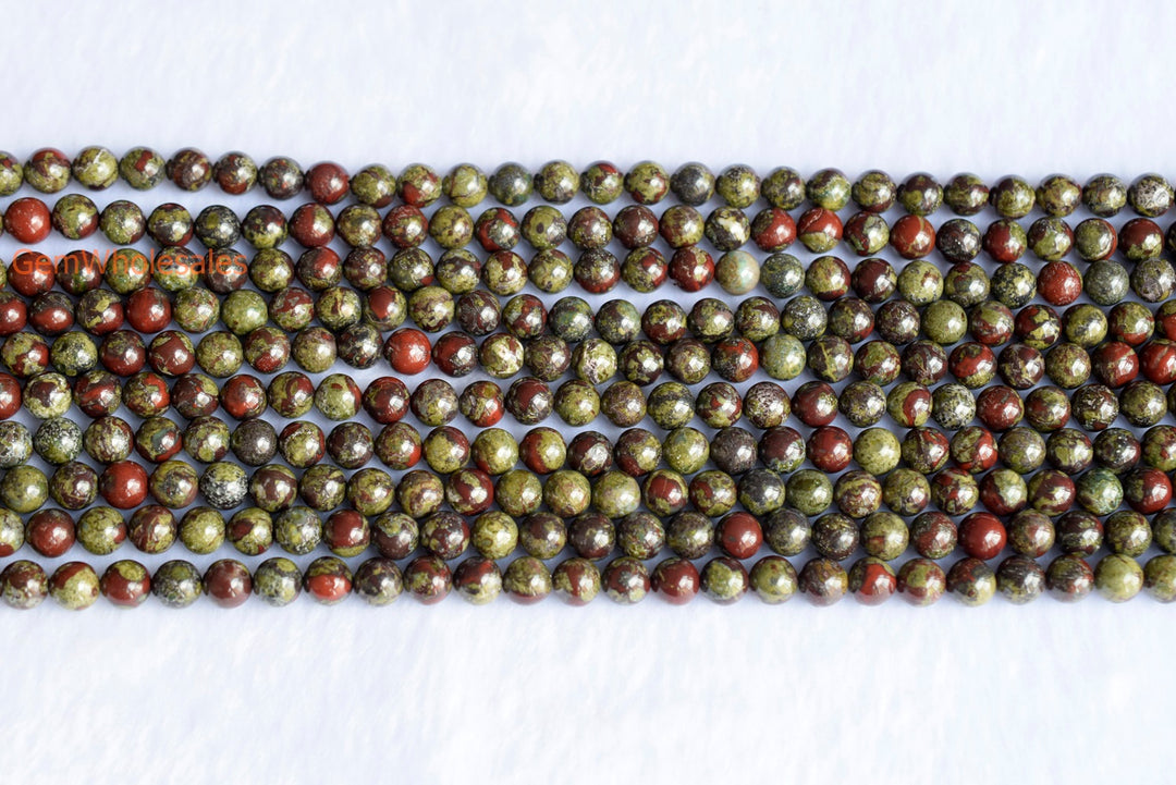 Australia dragon blood jade - Round- beads supplier