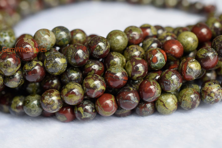 Australia dragon blood jade - Round- beads supplier