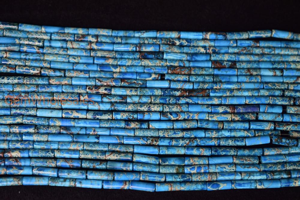 Sediment,impression jasper,emperor jasper,Aqua terra jasper - Tube- beads supplier