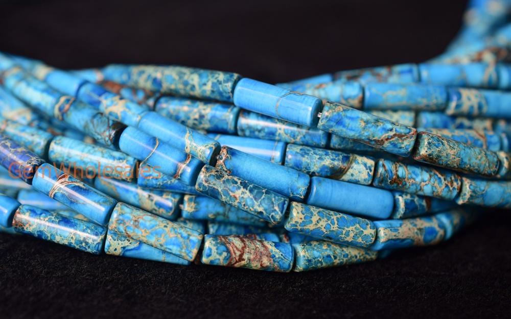 Sediment,impression jasper,emperor jasper,Aqua terra jasper - Tube- beads supplier