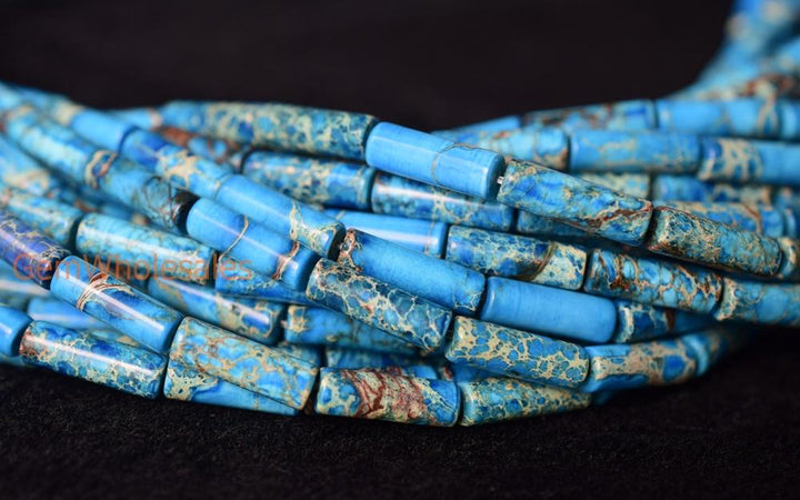Sediment,impression jasper,emperor jasper,Aqua terra jasper - Tube- beads supplier