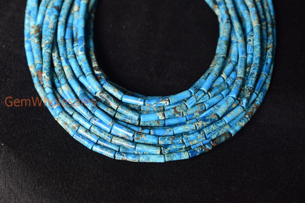 Sediment,impression jasper,emperor jasper,Aqua terra jasper - Tube- beads supplier