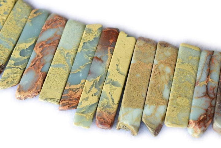 Sediment,impression jasper,emperor jasper,Aqua terra jasper - Nugget- beads supplier