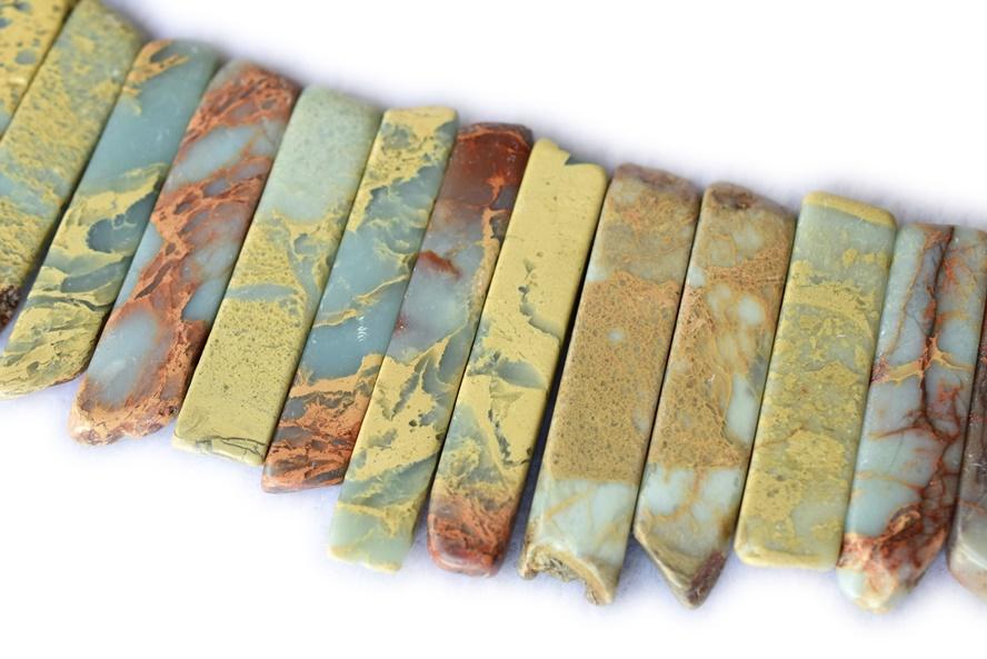 Sediment,impression jasper,emperor jasper,Aqua terra jasper - Nugget- beads supplier