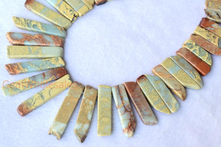 Sediment,impression jasper,emperor jasper,Aqua terra jasper - Nugget- beads supplier
