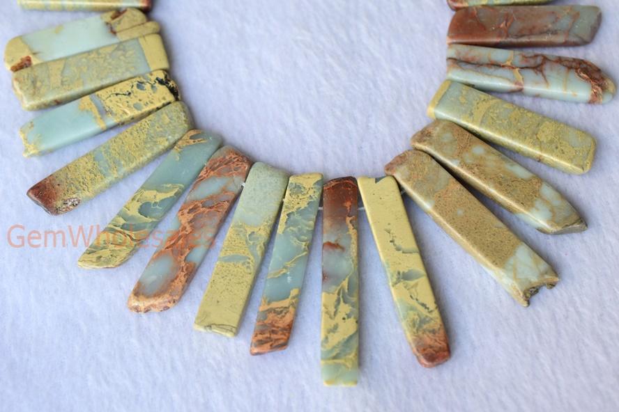 Sediment,impression jasper,emperor jasper,Aqua terra jasper - Nugget- beads supplier
