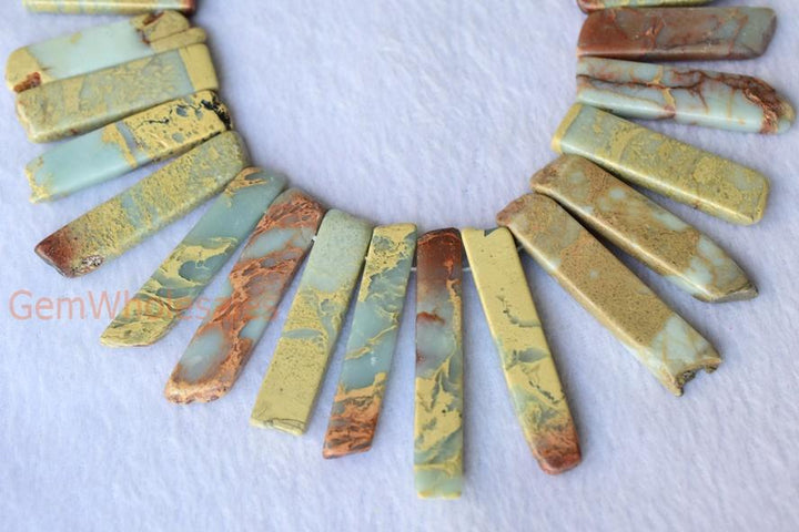 Sediment,impression jasper,emperor jasper,Aqua terra jasper - Nugget- beads supplier