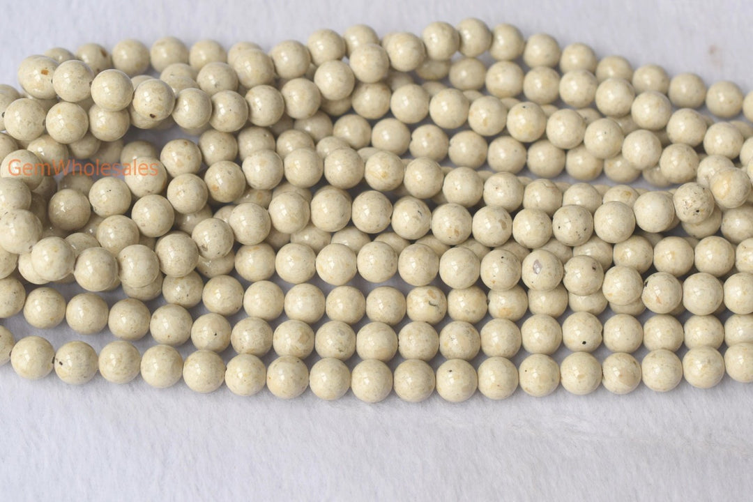Stone,Fossil - Round- beads supplier