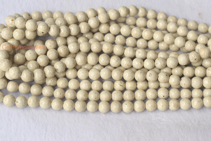 Stone,Fossil - Round- beads supplier